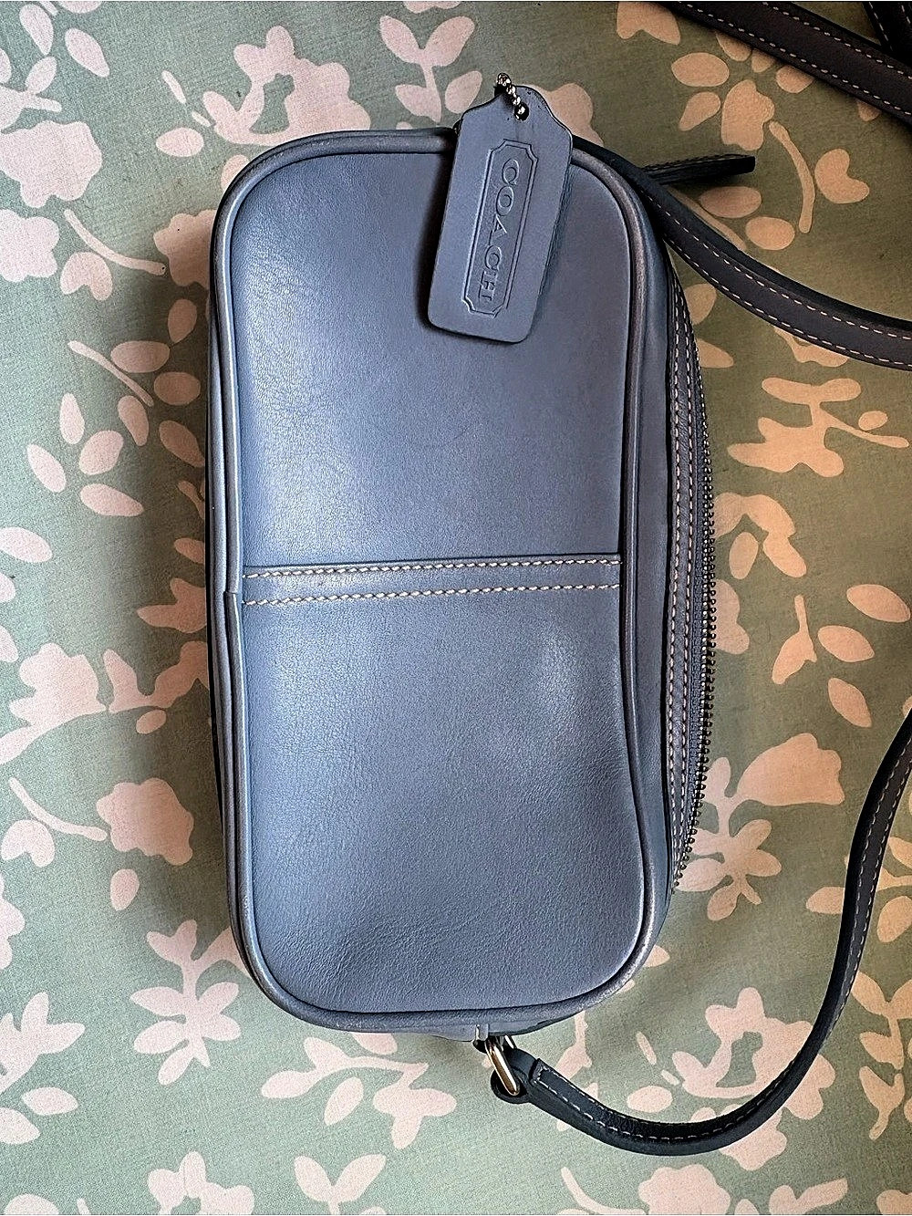 Coach Blue Leather Crossbody Bag